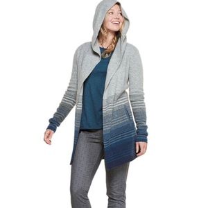 Classic Toad&Co striped wool heartfelt cardigan